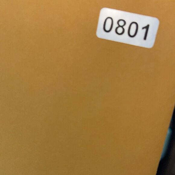 Avon gold tone V shaped cuff bracelet with faux ruby or garnet. Large - Picture 8 of 8